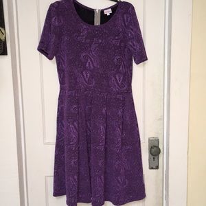 Purple Amelia jacquard material!